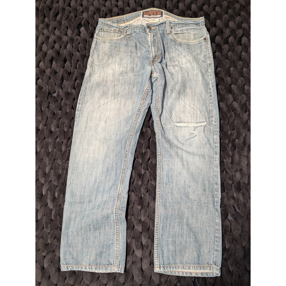 Levi's 514 Slim Straight Men's Jeans Size 36x30 Light Wash
